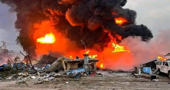 Explosion du dépôt d'hydrocarbures à Kaloum : Communiqué du président Alpha Condé