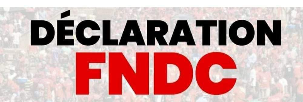 Guinée :  le FNDC lance un appel au soursaut national  et à la mobilisation pour sa manifestation pacifique du lundi 5 septembre (Déclaration)