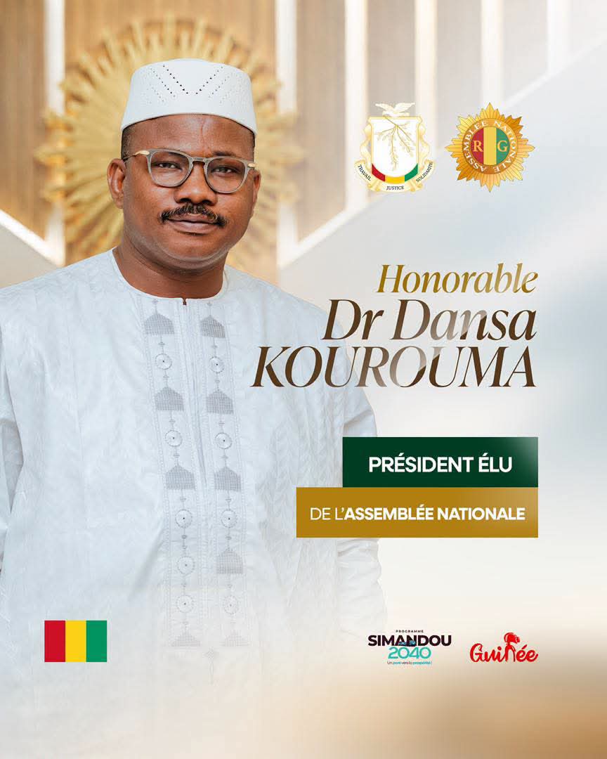 Guinée: Élu Président de l'Assemblée nationale, Dr Dansa Kourouma  s'engage...
